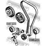 0487-Z25, 0487-Z25_ролик натяжной ремня ГРМ!\ Mitsubishi Colt 1.5Ti 4G15T 05