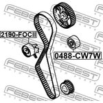 Ролик MITSUBISHI OUTLANDER CW0# 2006.11-2012.06 [EUR] обводной ремня грм \ ...