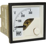 EQ44-V68X2N1CAW0ST, Sigma Series Analogue Voltmeter AC, 45 x 45 mm