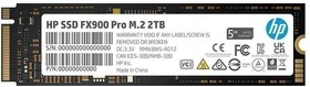 Накопитель SSD M.2 HP 2.0Tb FX900 Pro Series  4A3U1AA#ABB  (PCI-E 4.0 x4, up to 7400/6700MBs, 3D NAND, DRAM Cache, 1200TBW, NVMe 1.4, 22х80m