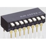 ADP0804, DIP Switches / SIP Switches SPST 8P PIANO T/H DIP SWITCH