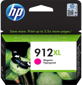 Фото 1/10 Картридж струйный HP 912 3YL82AE пурпурный (825стр.) для HP OfficeJet 801x/802x