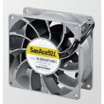 9S0912L401, DC Fans DC Axial Fan, 92x92x25mm, 12VDC, Silent Series, Tachometer