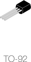 Bipolar junction transistor, NPN, 30 mA, 20 V, THT, TO-92, BF254, CDIL | купить в розницу и оптом