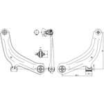 SKCA2167, Рычаг перед. подв. нижний L