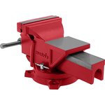 18602, Тиски слесарные, 150 мм, поворотные, с наковальней