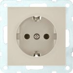Розетка без з/к, со шторками бежевый 863301-1