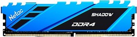 DDR 4 DIMM 8Gb PC21300, 2666Mhz, Netac Shadow NTSDD4P26SP-08B C19 Blue, с радиатором