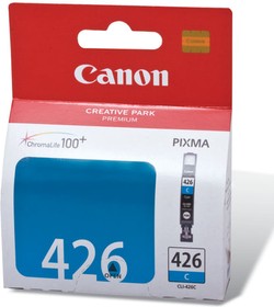 Фото 1/10 Картридж струйный CANON (CLI-426C) Pixma MG5140/MG5240/ MG6140/MG8140, голубой, оригинальный, 446 стр, 4557B001