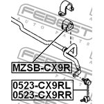 0523-CX9RL, 0523CX9RL_тяга стабилизатора переднего левая!\ Mazda CX-9 07