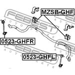 0523-GHFL, 0523GHFL_тяга стабилизатора переднего левая!\ Mazda 6 07