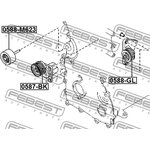 Ролик натяжителя MAZDA 3 BK 2003-2011 [GEN] (комплект) \ 0587-BK FEBEST