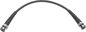 L00010A1800, Male BNC to Male BNC Coaxial Cable, 250mm, RG58 Coaxial, Terminated