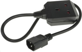 Фото 1/7 AP9881, IEC C14 Type G UK Socket Power Cord, 610mm