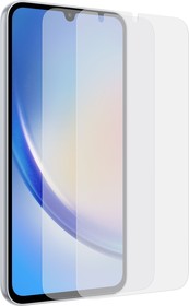 Фото 1/8 Защитная пленка для экрана Samsung для Samsung Galaxy A34 прозрачная, 2 шт, с аппликатором для разглаживания, прозрачный [ef-ua346ctegru]