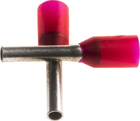 Фото 1/2 9019080000, Wire End Ferrule - 17AWG - Red - O/A L: 14mm-Pin L: 8mm - 500/Pkg