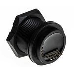 UB-20PMFP-SC8001, Гнездо; USB B; на панель,винтами; THT; прямой; USB 2.0; IP68