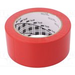 7000048924, 764 Red PVC 1296in Vinyl Tape, 0.125mm Thickness
