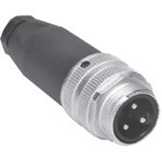 BS 4151-0/9, Circular Connector, 5 Contacts, Cable Mount, Socket, Male, IP67, BS Series