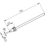 742ED1023, Наконечник демонтажный к XTool-VARIO ERSADUR (внутренний ø 1,0 mm ...