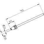 742ED2438, Наконечник демонтажный к XTool-VARIO ERSADUR (внутренний ø 2,4 mm ...