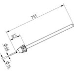 742ED0616, Наконечник демонтажный к XTool-VARIO ERSADUR (внутренний ø 0,6 mm ...