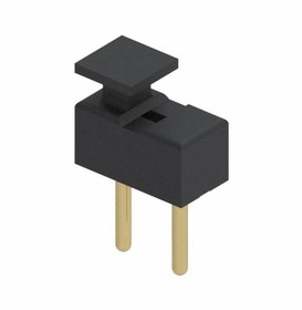 999-11-210-10-000000, Circuit Board Hardware - PCB .100" SPACING BLACK MALE SHORSNG JUMPER