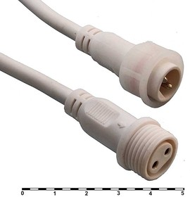 BLHK16-2PW, Разъемы герметичные кабельные (штекер-гнездо) , 2 контакта, IP67, 5 А, 250 В, белые