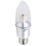 015982, светодиодная лампа Е27 CR-DP-свеча теплый белый 6Вт 220В