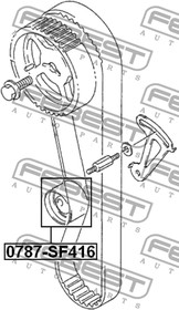 Фото 1/2 0787-SF416, 0787-SF416_ролик натяжной ремня ГРМ!\ Suzuki Swift/Vitara 1.6 16V  96