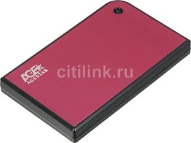 Фото 1/6 Внешний корпус для HDD/SSD AgeStar 3UB2A14, красный