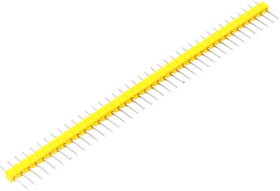Фото 1/4 PLS-40 YELLLOW (DS1021-1x40), Вилка штыревая 2.54мм 1х40pin (цвет - желтый)