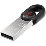 Флеш Диск Netac 64Gb UM2 NT03UM2N-064G-20BK USB2.0 серебристый/черный