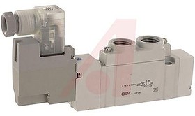 Фото 1/2 SY7120-6G-02-Q, 5/2 Pneumatic Solenoid/Pilot-Operated Control Valve - Solenoid/Pilot Rc 1/4 SY7000 Series 12V dc