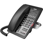 Sip-телефон Fanvil H3 Black Hotel phone, 1 USB Port for phone charging, 6 Soft keys programmable service hotline, PoE, HD Voice, PSU