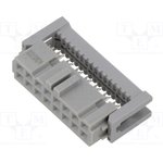 89116-0101, Connector IDC Connector Socket 16 Position 2.54mm IDT Right Angle ...