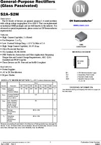 S2M, Диод 2А 1000В [SMB / DO-214AA], ON Semiconductor | купить в ...