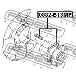 0882B13MF, Ступица в сборе с подшипником SUBARU LEGACY B13 03-09