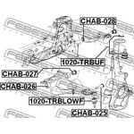 Опора шаровая верхняя CHEVROLET TRAILBLAZER GMT800 2001-2008 1020-TRBUF