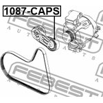 1087-CAPS, 1087-CAPS_ролик натяжной!\ Opel Vectra/Zafira, Fiat Croma 03