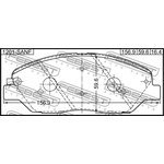 1201-SANF, Колодки тормозные передние комплект