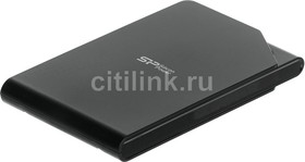 Фото 1/10 Внешний диск HDD Silicon Power Stream S03, 1ТБ, черный [sp010tbphds03s3k]