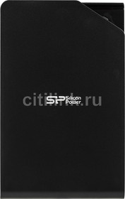 Фото 1/9 Внешний диск HDD Silicon Power Stream S03, 2ТБ, черный [sp020tbphds03s3k]