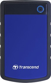 Фото 1/10 Внешний диск HDD Transcend StoreJet 25H3 TS2TSJ25H3B, 2ТБ, синий