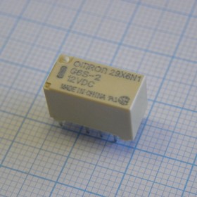Фото 1/3 G6S-2-12DC, Signal Relay 12VDC 2A DPDT( (14.8mm 7.3mm 9.2mm)) THT