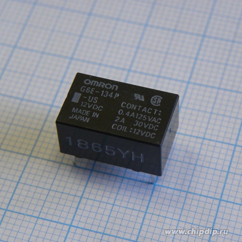 G6E-134P-US 12DC, Реле 1 переключ. 12VDC, 3A/250VAC, SPDT G6E-134P-US 12DC, Реле 1 переключ. 12VDC, 3A/250VAC, SPDT