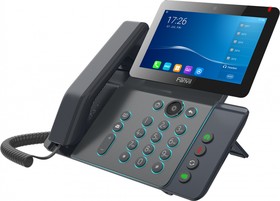 Фото 1/4 Sip-телефон Fanvil V67 Flagship Smart Video Phone, 6-Party Conference, 20 SIP lines, 7" Adjustable Touch Screen (0° to 40°) (1024x600), Opu