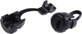 01310032010, Black PA 6 9.5mm Cable Grommet for 3 → 4.5mm Cable Dia.