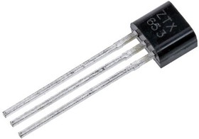 Фото 1/3 Diodes Inc ZTX457 NPN Transistor, 500 mA, 300 V, 3-Pin TO-92
