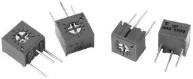 T73XW503KT20, Trimmer Resistors - Through Hole 1/4"SQ H/ADJ 50K